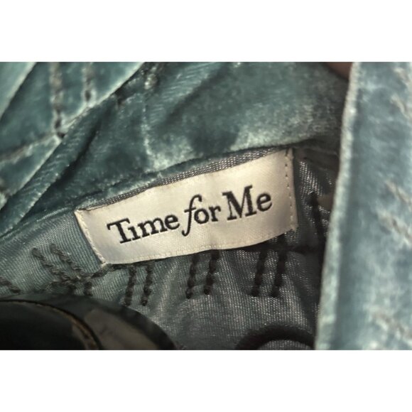 Womens Cardigan Slipover Jacket Velvet 3XL Time For Me embroidered Details - Picture 12 of 14